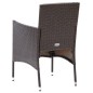 vidaXL 5-tlg. Garten-Essgruppe Poly Rattan und Hartglas Braun vidaXL 5-tlg. Garten-Essgruppe Poly Rattan und Hartglas Braun