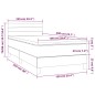 vidaXL Boxspringbett mit Matratze & LED Dunkelgrau 100x200 cm Samt vidaXL Boxspringbett mit Matratze & LED Dunkelgrau 100x200 cm Samt