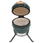 vidaXL 2-in-1 Kamado-Grill Smoker Keramik 56 cm Grün vidaXL 2-in-1 Kamado-Grill Smoker Keramik 56 cm Grün
