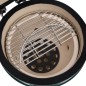 vidaXL 2-in-1 Kamado-Grill Smoker Keramik 56 cm Grün vidaXL 2-in-1 Kamado-Grill Smoker Keramik 56 cm Grün