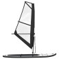 vidaXL Aufblasbares SUP-Board mit Segel Set Schwarz und Weiß vidaXL Aufblasbares SUP-Board mit Segel Set Schwarz und Weiß