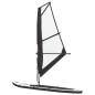 vidaXL Aufblasbares SUP-Board mit Segel Set Schwarz und Weiß vidaXL Aufblasbares SUP-Board mit Segel Set Schwarz und Weiß