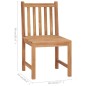 vidaXL Gartenstühle 6 Stk. mit Kissen Massivholz Teak vidaXL Gartenstühle 6 Stk. mit Kissen Massivholz Teak