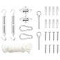 vidaXL 9-tlg. Sonnensegel Zubehör-Set Edelstahl vidaXL 9-tlg. Sonnensegel Zubehör-Set Edelstahl