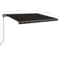 Gelenkarmmarkise Automatisch mit Pfosten 4,5x3,5 m Anthrazit Gelenkarmmarkise Automatisch mit Pfosten 4,5x3,5 m Anthrazit