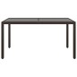 vidaXL 5-tlg. Garten-Essgruppe Poly Rattan und Hartglas Braun vidaXL 5-tlg. Garten-Essgruppe Poly Rattan und Hartglas Braun