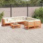 vidaXL 9-tlg. Garten-Sofagarnitur Wachsbraun Massivholz Kiefer vidaXL 9-tlg. Garten-Sofagarnitur Wachsbraun Massivholz Kiefer