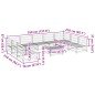vidaXL 10-tlg. Garten-Sofagarnitur Wachsbraun Massivholz Kiefer vidaXL 10-tlg. Garten-Sofagarnitur Wachsbraun Massivholz Kiefer