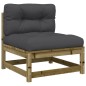 vidaXL 10-tlg. Garten-Sofagarnitur mit Kissen Kiefernholz Imprägniert vidaXL 10-tlg. Garten-Sofagarnitur mit Kissen Kiefernholz Imprägniert