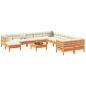 vidaXL 12-tlg. Garten-Sofagarnitur mit Kissen Wachsbraun Kiefernholz vidaXL 12-tlg. Garten-Sofagarnitur mit Kissen Wachsbraun Kiefernholz