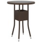 vidaXL 3-tlg. Bistro-Set Poly-Rattan und Hartglas Braun vidaXL 3-tlg. Bistro-Set Poly-Rattan und Hartglas Braun