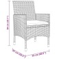 vidaXL 3-tlg. Bistro-Set Poly-Rattan und Hartglas Braun vidaXL 3-tlg. Bistro-Set Poly-Rattan und Hartglas Braun