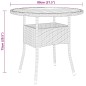 vidaXL 5-tlg. Bistro-Set Poly-Rattan und Massivholz Schwarz vidaXL 5-tlg. Bistro-Set Poly-Rattan und Massivholz Schwarz