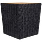 vidaXL 3-tlg. Bistro-Set Poly Rattan und Massivholz Schwarz vidaXL 3-tlg. Bistro-Set Poly Rattan und Massivholz Schwarz