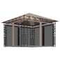 Pavillon mit Moskitonetz & LED-Lichterkette 3x3x2,73 m Taupe Pavillon mit Moskitonetz & LED-Lichterkette 3x3x2,73 m Taupe