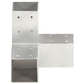 vidaXL Pfostenverbinder Y-Form Verzinktes Metall 81 x 81 mm