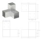 vidaXL Pfostenverbinder Y-Form Verzinktes Metall 91 x 91 mm vidaXL Pfostenverbinder Y-Form Verzinktes Metall 91 x 91 mm