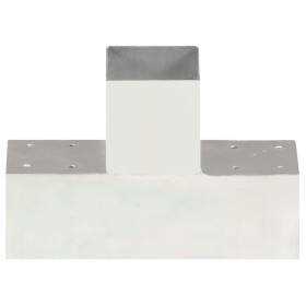 vidaXL Pfostenverbinder T-Form Verzinktes Metall 91 x 91 mm