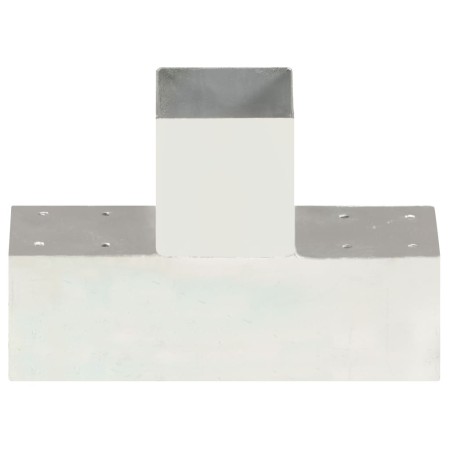 vidaXL Pfostenverbinder T-Form Verzinktes Metall 91 x 91 mm
