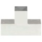 vidaXL Pfostenverbinder T-Form Verzinktes Metall 91 x 91 mm vidaXL Pfostenverbinder T-Form Verzinktes Metall 91 x 91 mm