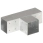vidaXL Pfostenverbinder T-Form Verzinktes Metall 91 x 91 mm vidaXL Pfostenverbinder T-Form Verzinktes Metall 91 x 91 mm