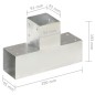 vidaXL Pfostenverbinder T-Form Verzinktes Metall 91 x 91 mm vidaXL Pfostenverbinder T-Form Verzinktes Metall 91 x 91 mm