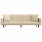 vidaXL Schlafsofa mit Kissen Creme Stoff vidaXL Schlafsofa mit Kissen Creme Stoff