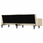 vidaXL Schlafsofa mit Kissen Creme Stoff vidaXL Schlafsofa mit Kissen Creme Stoff