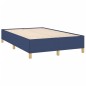 vidaXL Boxspringbett mit Matratze Blau 120x190 cm Stoff vidaXL Boxspringbett mit Matratze Blau 120x190 cm Stoff