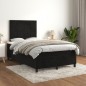 vidaXL Boxspringbett mit Matratze Schwarz 120x190 cm Samt vidaXL Boxspringbett mit Matratze Schwarz 120x190 cm Samt