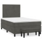 vidaXL Boxspringbett mit Matratze Dunkelgrün 120x190 cm Samt vidaXL Boxspringbett mit Matratze Dunkelgrün 120x190 cm Samt
