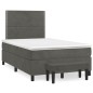 vidaXL Boxspringbett mit Matratze Dunkelgrün 120x190 cm Samt vidaXL Boxspringbett mit Matratze Dunkelgrün 120x190 cm Samt