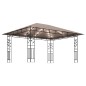 Pavillon mit Moskitonetz & LED-Lichterkette 4x3x2,73 m Taupe Pavillon mit Moskitonetz & LED-Lichterkette 4x3x2,73 m Taupe