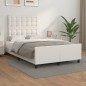 vidaXL Bettgestell mit Kopfteil Weiß 120x190 cm Kunstleder vidaXL Bettgestell mit Kopfteil Weiß 120x190 cm Kunstleder