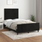 vidaXL Bettgestell mit Kopfteil Schwarz 120x190 cm Samt vidaXL Bettgestell mit Kopfteil Schwarz 120x190 cm Samt