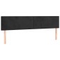 vidaXL Bettgestell mit Kopfteil Schwarz 120x190 cm Samt vidaXL Bettgestell mit Kopfteil Schwarz 120x190 cm Samt