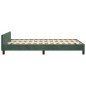 vidaXL Bettgestell ohne Matratze Dunkelgrün 120x190 cm Samt vidaXL Bettgestell ohne Matratze Dunkelgrün 120x190 cm Samt