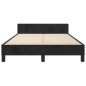 vidaXL Bettgestell mit Kopfteil Schwarz 120x190 cm Samt vidaXL Bettgestell mit Kopfteil Schwarz 120x190 cm Samt