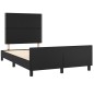 vidaXL Bettgestell mit Kopfteil Schwarz 120x190 cm Kunstleder vidaXL Bettgestell mit Kopfteil Schwarz 120x190 cm Kunstleder