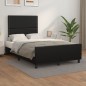 vidaXL Bettgestell mit Kopfteil Schwarz 120x190 cm Kunstleder vidaXL Bettgestell mit Kopfteil Schwarz 120x190 cm Kunstleder
