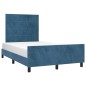 vidaXL Bettgestell mit Kopfteil Dunkelblau 120x190 cm Samt vidaXL Bettgestell mit Kopfteil Dunkelblau 120x190 cm Samt