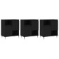 Sideboards 3 Stk. Schwarz Holzwerkstoff Sideboards 3 Stk. Schwarz Holzwerkstoff