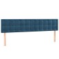 vidaXL Bettgestell mit Kopfteil Dunkelblau 120x190 cm Samt vidaXL Bettgestell mit Kopfteil Dunkelblau 120x190 cm Samt