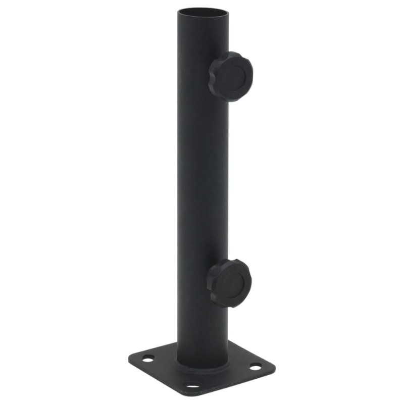 vidaXL Sonnenschirmständer für Ø32/34/38 mm Mast Mattschwarz Stahl vidaXL Sonnenschirmständer für Ø32/34/38 mm Mast Mattschwarz Stahl