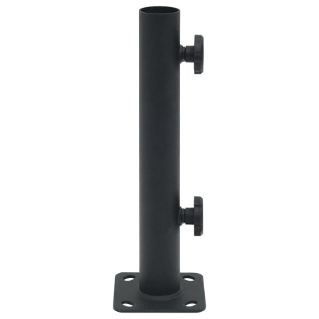 vidaXL Sonnenschirmständer für Ø32/34/38 mm Mast Mattschwarz Stahl
