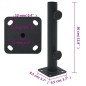 vidaXL Sonnenschirmständer für Ø32/34/38 mm Mast Mattschwarz Stahl vidaXL Sonnenschirmständer für Ø32/34/38 mm Mast Mattschwarz Stahl