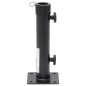 vidaXL Sonnenschirmständer für Ø38/48 mm Mast Mattschwarz Stahl vidaXL Sonnenschirmständer für Ø38/48 mm Mast Mattschwarz Stahl