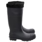 vidaXL Gummistiefel mit Herausnehmbarem Innenfutter Schwarz Gr. 41 PVC vidaXL Gummistiefel mit Herausnehmbarem Innenfutter Schwarz Gr. 41 PVC