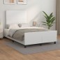 vidaXL Bettgestell mit Kopfteil Weiß 120x190 cm Kunstleder vidaXL Bettgestell mit Kopfteil Weiß 120x190 cm Kunstleder