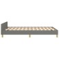 vidaXL Bettgestell mit Kopfteil Dunkelgrau 120x190 cm Stoff vidaXL Bettgestell mit Kopfteil Dunkelgrau 120x190 cm Stoff